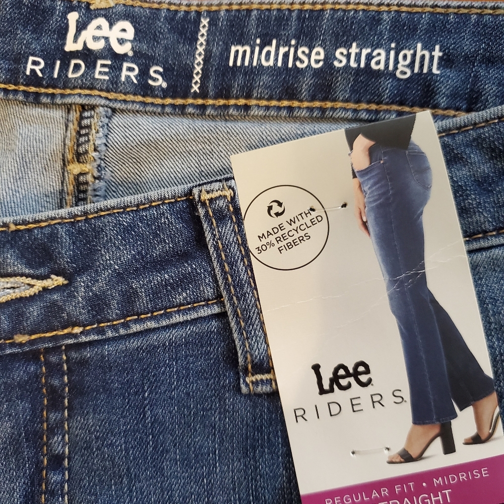 Lee riders midrise straight jeans sz16P